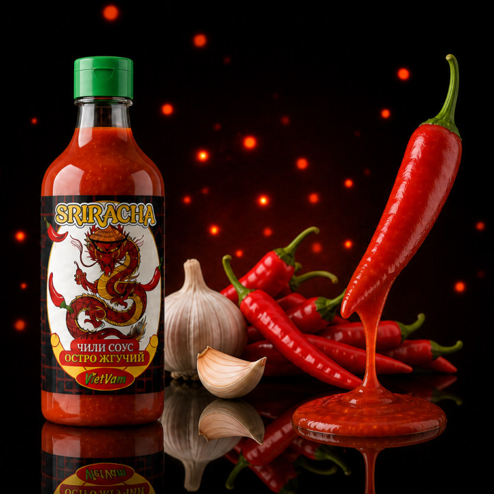 Реклама соуса Sriracha Premium
